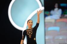 Кубок мира в Баку - Арзу Джалилова и Зохра Агамирова представили упражнения с обручем (ФОТО)