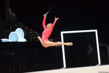 Арзу Джалилова и Зохра Агамирова представили программу с булавами на Кубке мира FIG в Баку (ФОТО)