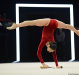 Арзу Джалилова и Зохра Агамирова представили программу с булавами на Кубке мира FIG в Баку (ФОТО)