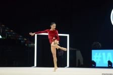 Арзу Джалилова и Зохра Агамирова представили программу с булавами на Кубке мира FIG в Баку (ФОТО)