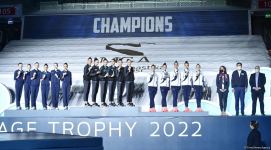 В Баку состоялась церемония награждения победителей Кубка мира FIG по художественной гимнастике в многоборье (ФОТО)