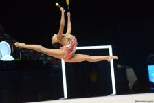 Артистизм и пластичность – лучшие моменты второго дня соревнований Кубка мира FIG по художественной гимнастике в Баку (ФОТО)