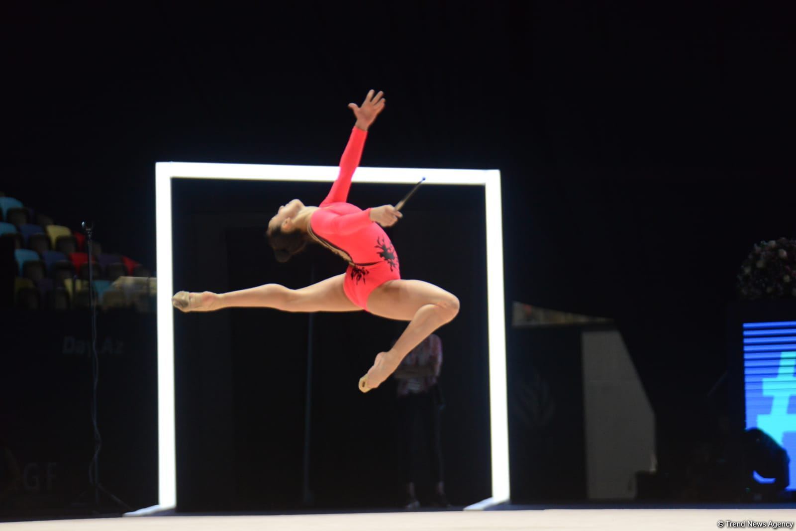 Арзу Джалилова и Зохра Агамирова представили программу с булавами на Кубке мира FIG в Баку (ФОТО)