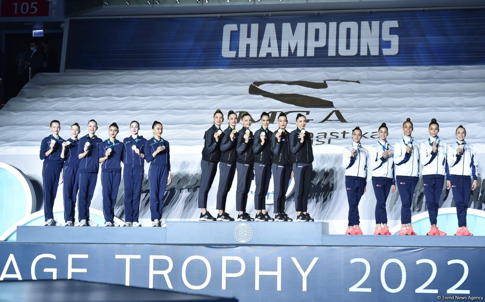 В Баку состоялась церемония награждения победителей Кубка мира FIG по художественной гимнастике в многоборье (ФОТО)