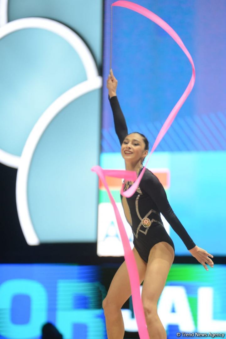Кубок мира FIG в Баку: Стали известны результаты Арзу Джалиловой  и Зохры Агамировой за упражнения с лентой (ФОТО)