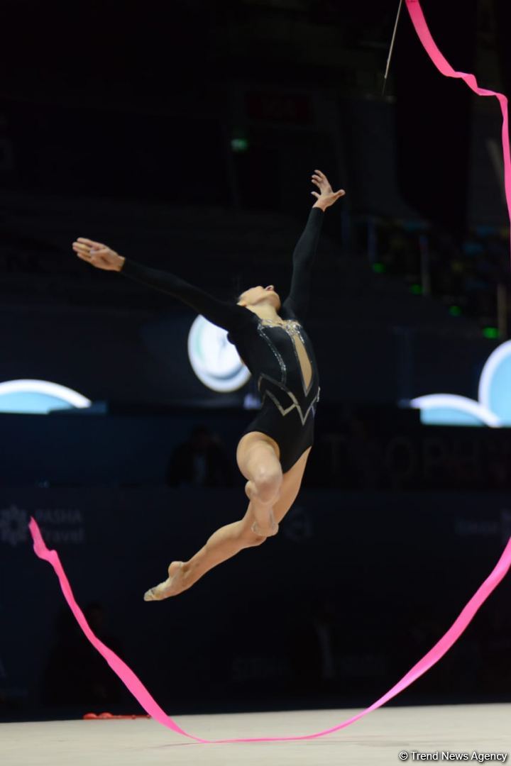 Кубок мира FIG в Баку: Стали известны результаты Арзу Джалиловой  и Зохры Агамировой за упражнения с лентой (ФОТО)