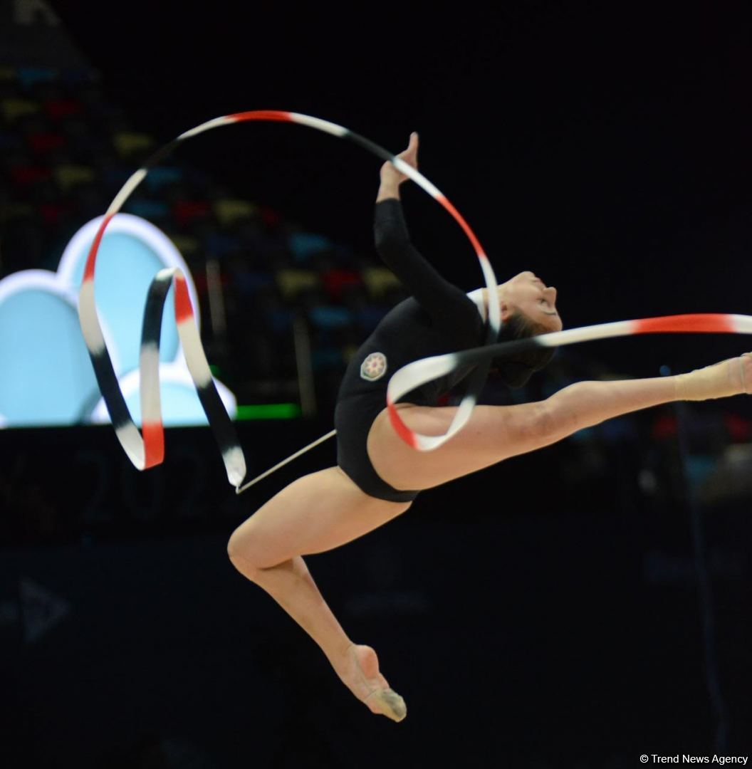 Кубок мира FIG в Баку: Стали известны результаты Арзу Джалиловой  и Зохры Агамировой за упражнения с лентой (ФОТО)