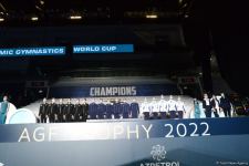 В Баку прошла церемония награждения победителей и призеров Кубка мира FIG по художественной гимнастике (ФОТО)