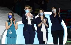 В Баку прошла церемония награждения победителей и призеров Кубка мира FIG по художественной гимнастике (ФОТО)