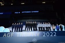 В Баку прошла вторая церемония награждения победителей и призеров Кубка мира FIG по художественной гимнастике (ФОТО)