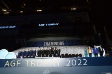 В Баку прошла вторая церемония награждения победителей и призеров Кубка мира FIG по художественной гимнастике (ФОТО)