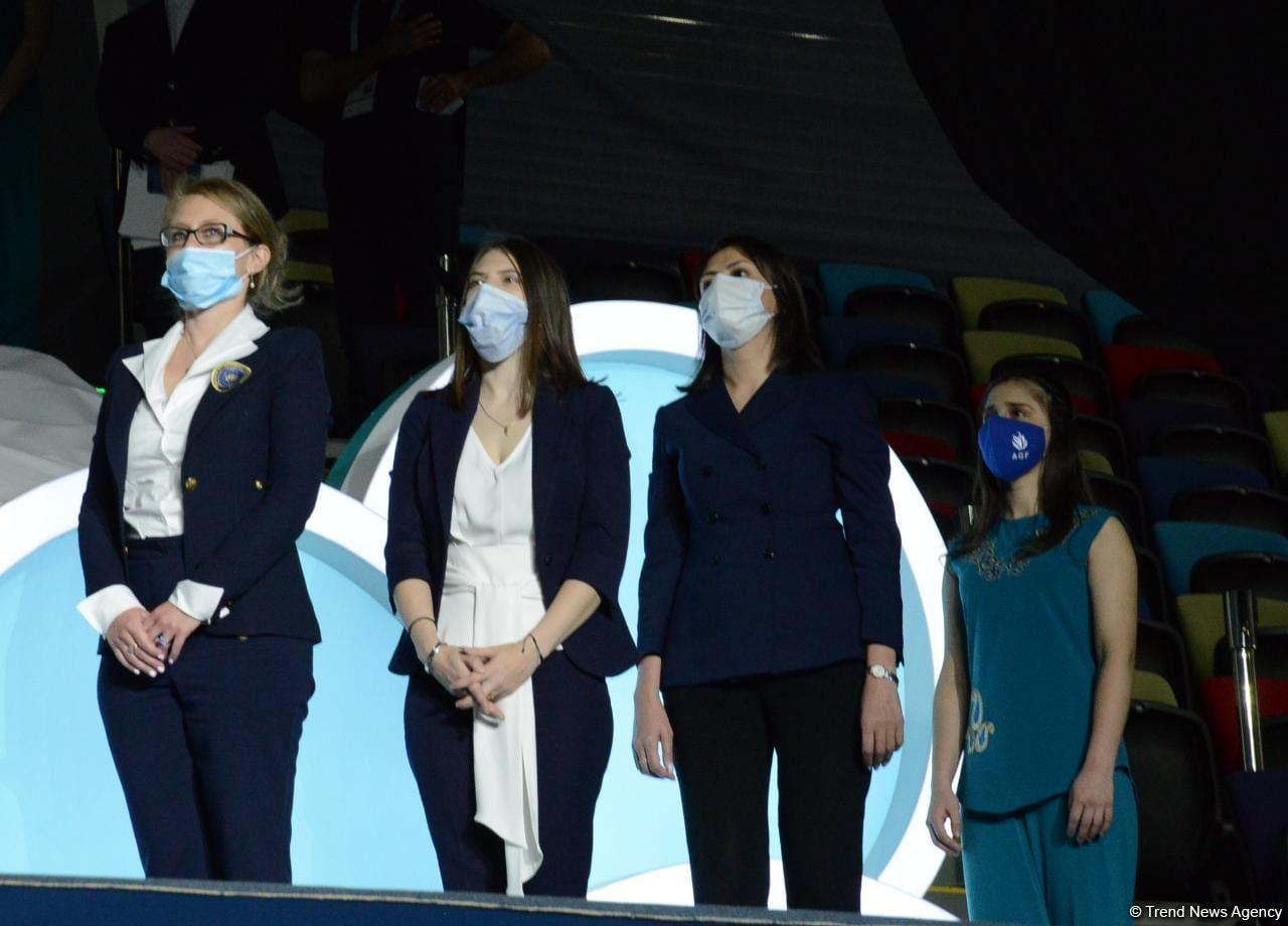 В Баку прошла церемония награждения победителей и призеров Кубка мира FIG по художественной гимнастике (ФОТО)