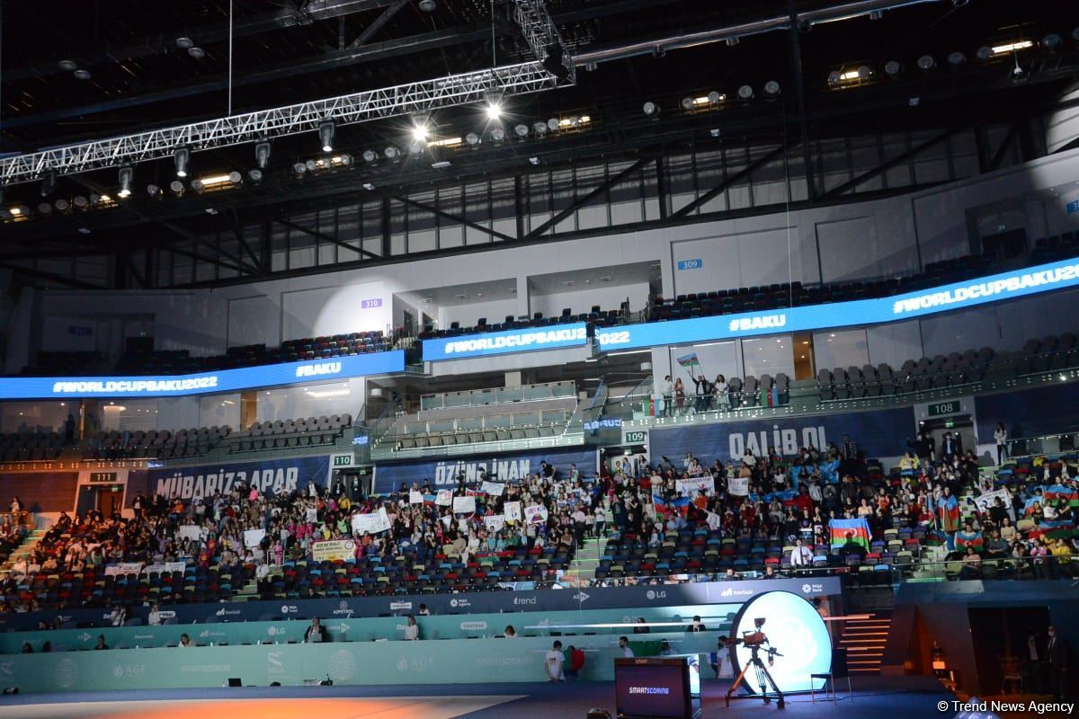 В Баку прошла церемония награждения победителей и призеров Кубка мира FIG по художественной гимнастике (ФОТО)