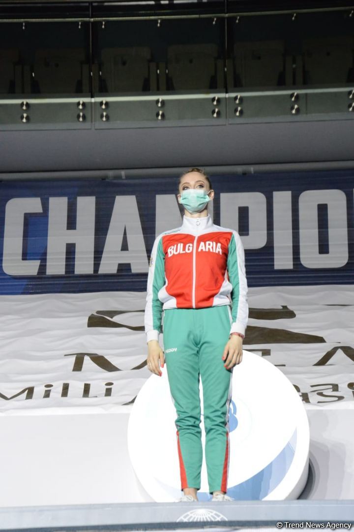 В Баку прошла церемония награждения победителей и призеров Кубка мира FIG по художественной гимнастике (ФОТО)