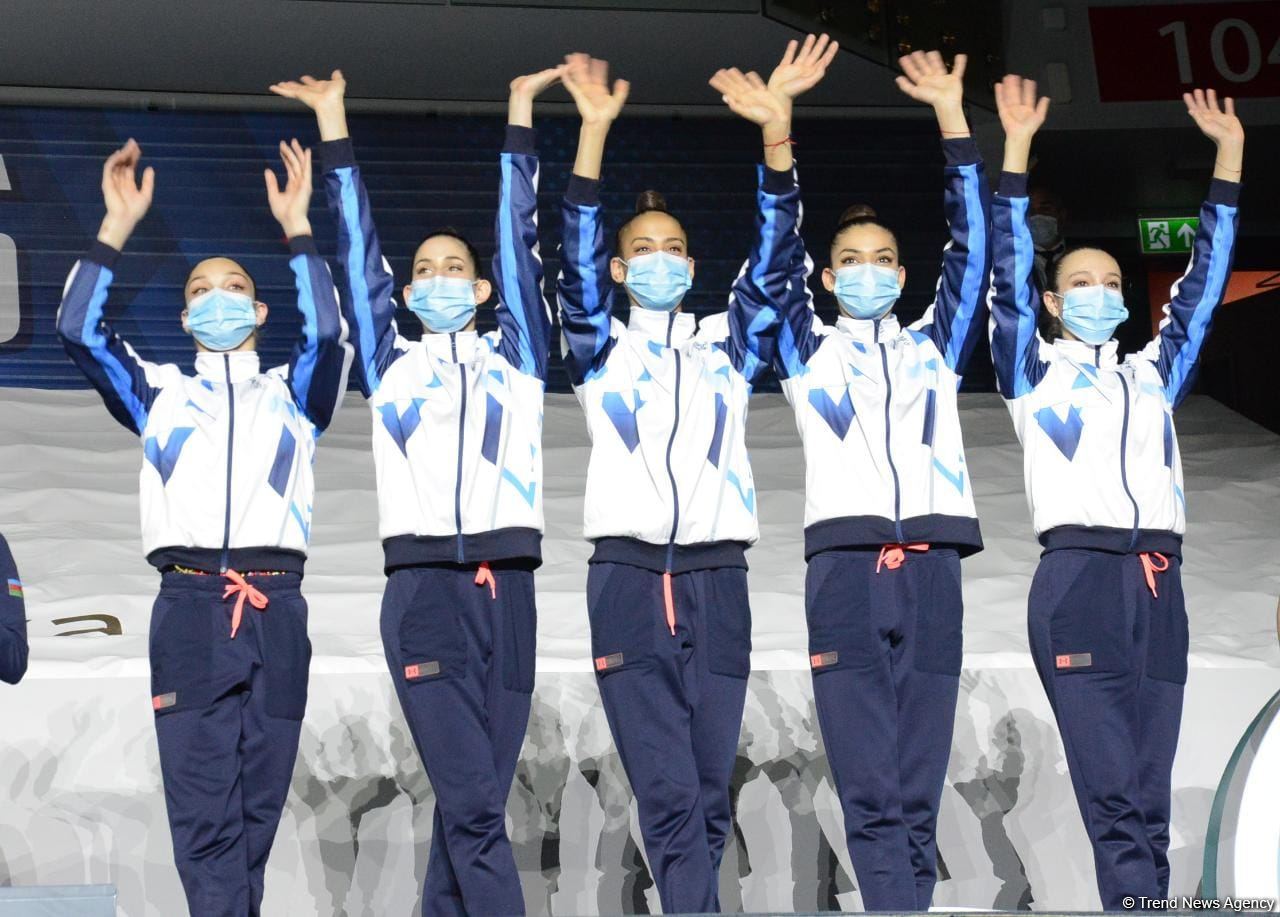 В Баку прошла церемония награждения победителей и призеров Кубка мира FIG по художественной гимнастике (ФОТО)