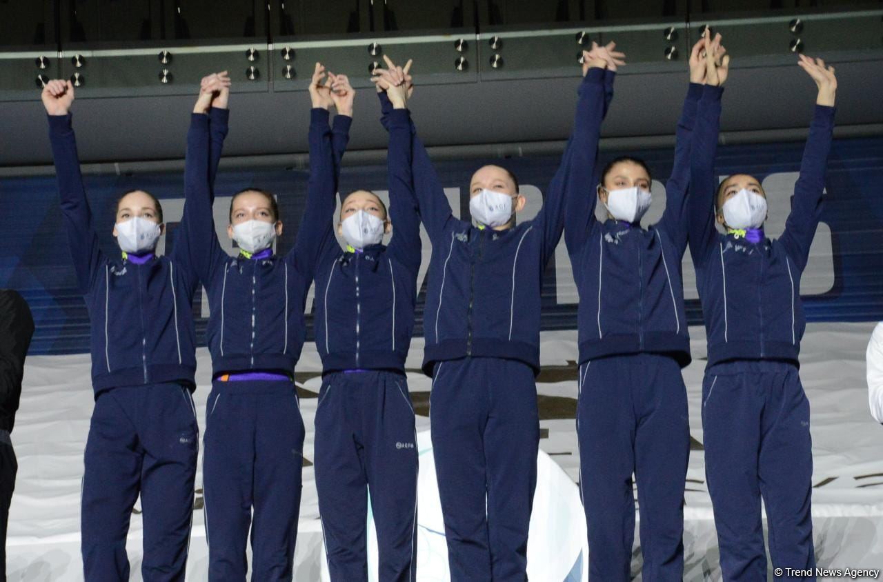 В Баку прошла церемония награждения победителей и призеров Кубка мира FIG по художественной гимнастике (ФОТО)