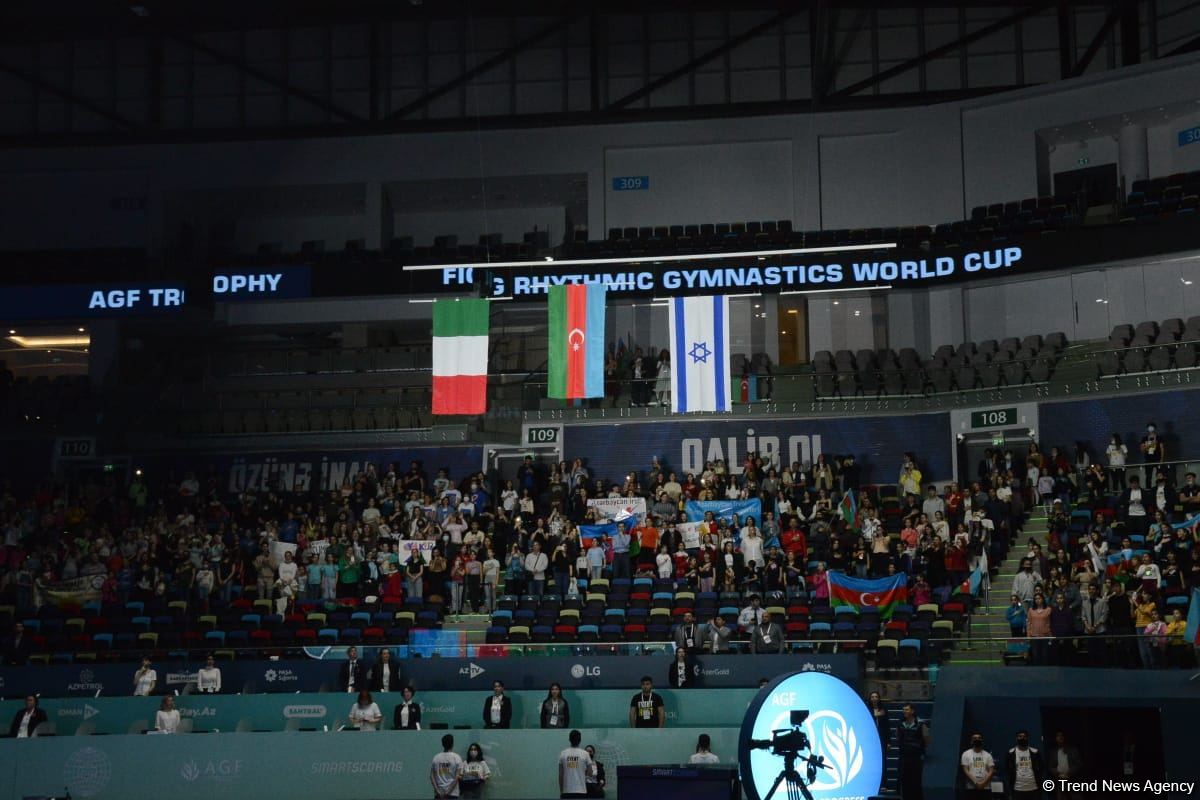 В Баку прошла церемония награждения победителей и призеров Кубка мира FIG по художественной гимнастике (ФОТО)