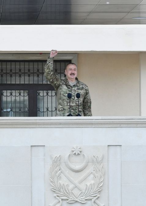 Президент Азербайджана, Верховный главнокомандующий Вооруженными силами Ильхам Алиев посетил Н-скую воинскую часть Сил спецназа минобороны (ФОТО/ВИДЕО)