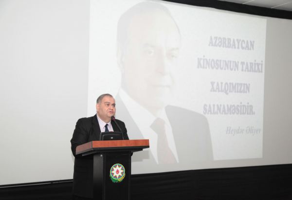 В Госфильмофонде состоялась конференция "Гейдар Алиев и азербайджанский кинематограф" (ФОТО)