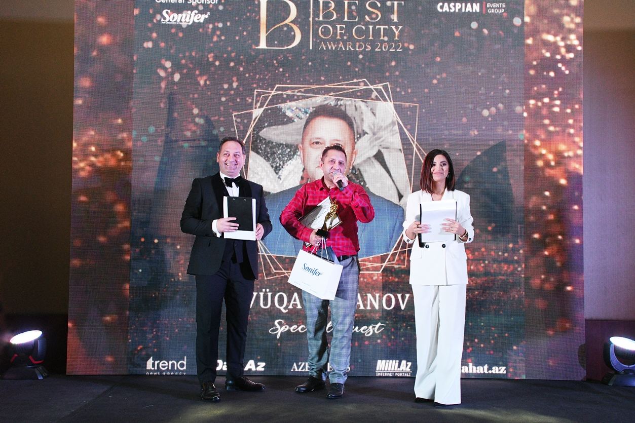 Корреспондент Trend отмечен премией BEST OF THE CITY за вклад в развитие СМИ (ФОТО)