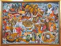 "Наш мир" – народный художник Ашраф Гейбатов представил картины, наполненные любовью к Азербайджану (ФОТО)