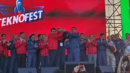 В Баку прошла церемония закрытия международного фестиваля авиации и космоса TEKNOFEST (ФОТО)