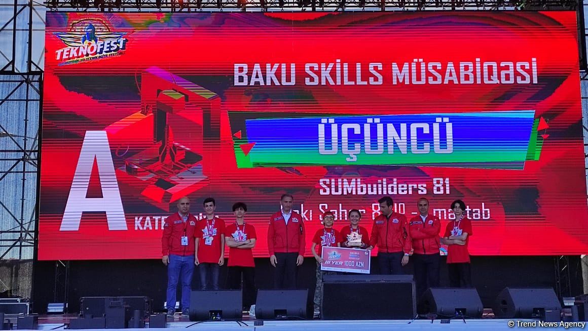 В Баку прошла церемония награждения участников и команд фестиваля TEKNOFEST (ФОТО)