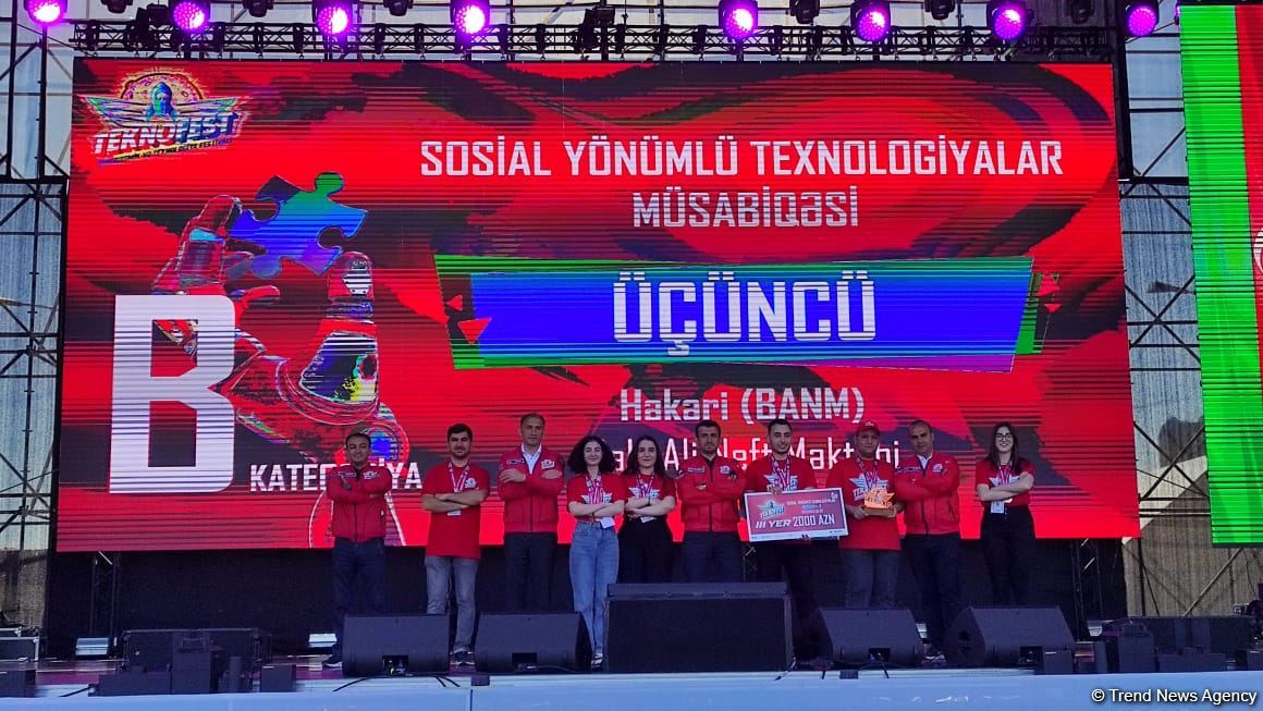 В Баку прошла церемония награждения участников и команд фестиваля TEKNOFEST (ФОТО)