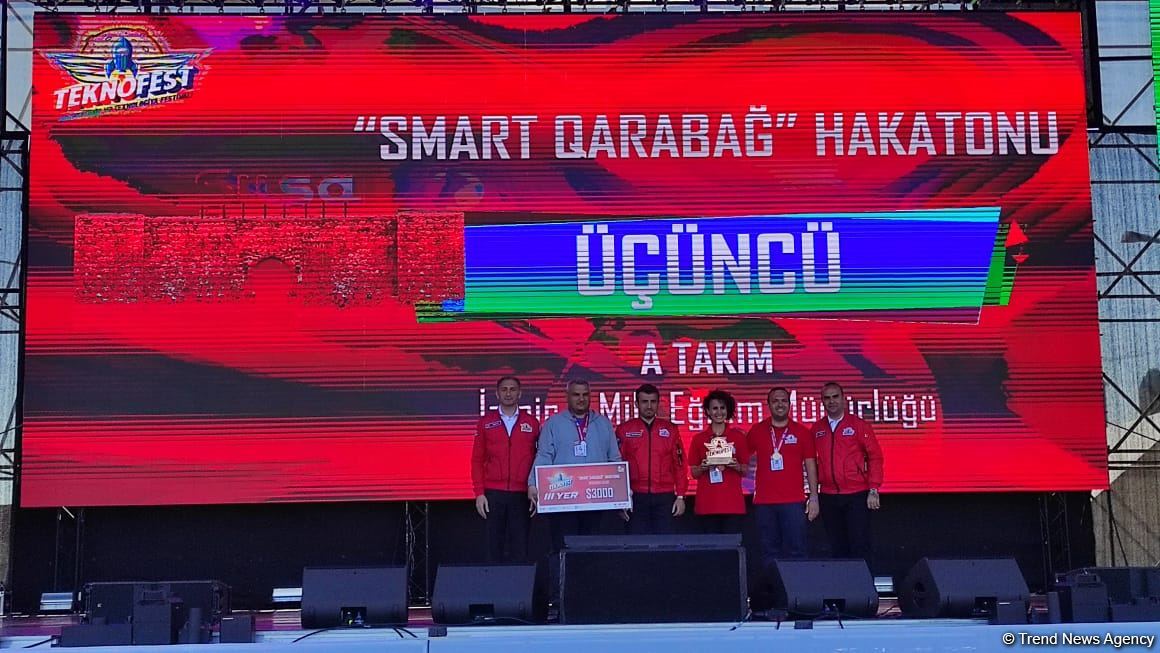В Баку прошла церемония награждения участников и команд фестиваля TEKNOFEST (ФОТО)