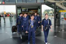 Азербайджанские гимнасты привезли в Баку из Италии медали Чемпионата Европы (ФОТО)