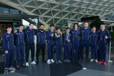 Азербайджанские гимнасты привезли в Баку из Италии медали Чемпионата Европы (ФОТО)