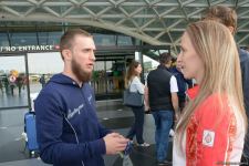 Азербайджанские гимнасты привезли в Баку из Италии медали Чемпионата Европы (ФОТО)