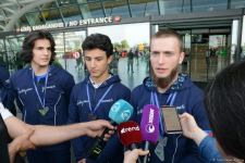 Азербайджанские гимнасты привезли в Баку из Италии медали Чемпионата Европы (ФОТО)