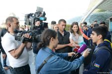 Азербайджанские гимнасты привезли в Баку из Италии медали Чемпионата Европы (ФОТО)