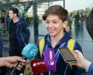 Азербайджанские гимнасты привезли в Баку из Италии медали Чемпионата Европы (ФОТО)