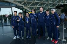 Азербайджанские гимнасты привезли в Баку из Италии медали Чемпионата Европы (ФОТО)