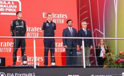 Состоялась церемония награждения победителей Гран-при Азербайджана "Формулы-1" (ФОТО)