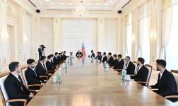Президент Ильхам Алиев принял членов национальной команды, ставшей победителем чемпионата Европы по мини-футболу (ФОТО)