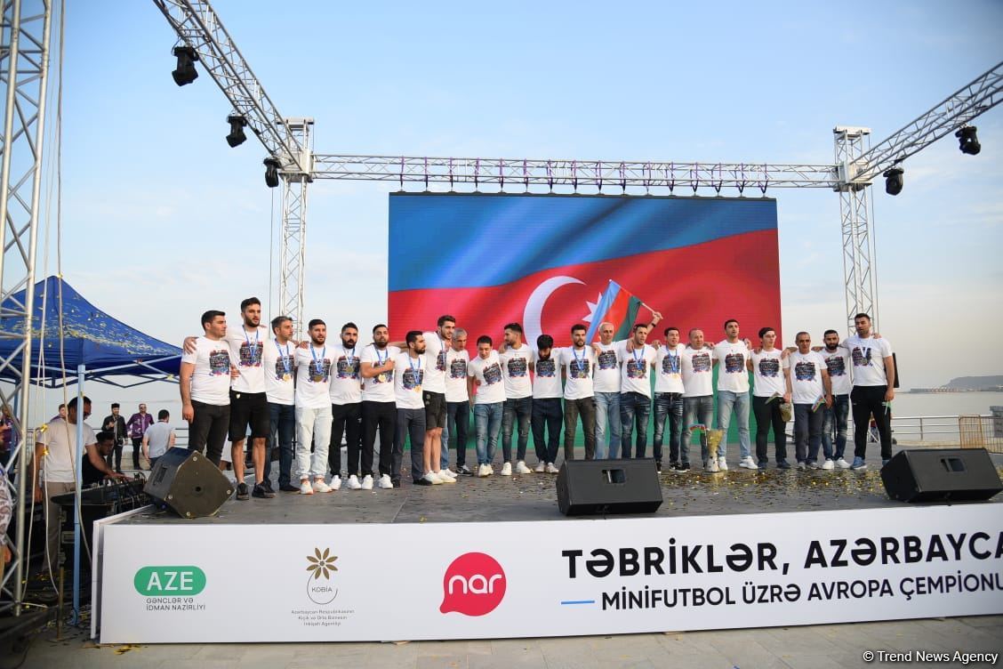 В Баку организован концерт в честь победы Азербайджана на чемпионате Европы (ФОТО)