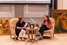 YARAT организовал встречу с художницей Лятафет Мамедовой: Живопись - это моя душа! (ФОТО)