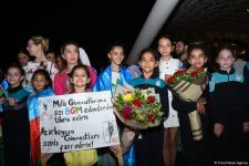 Азербайджанские гимнастки вернулись с Чемпионата Европы в Израиле с четырьмя медалями  (ФОТО)