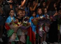 Азербайджанские гимнастки вернулись с Чемпионата Европы в Израиле с четырьмя медалями  (ФОТО)
