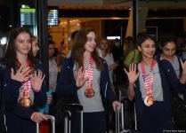 Азербайджанские гимнастки вернулись с Чемпионата Европы в Израиле с четырьмя медалями  (ФОТО)