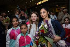 Азербайджанские гимнастки вернулись с Чемпионата Европы в Израиле с четырьмя медалями  (ФОТО)