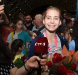 Азербайджанские гимнастки вернулись с Чемпионата Европы в Израиле с четырьмя медалями  (ФОТО)