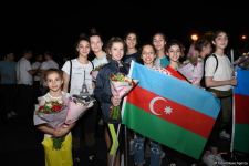 Азербайджанские гимнастки вернулись с Чемпионата Европы в Израиле с четырьмя медалями  (ФОТО)