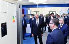 Президент Ильхам Алиев и Президент Шавкат Мирзиёев ознакомились с работой ООО "TEXNOPARK" в Ташкенте (ФОТО/ВИДЕО)