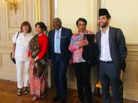 Известная азербайджанская художница написала портрет первого президента Индонезии (ФОТО)