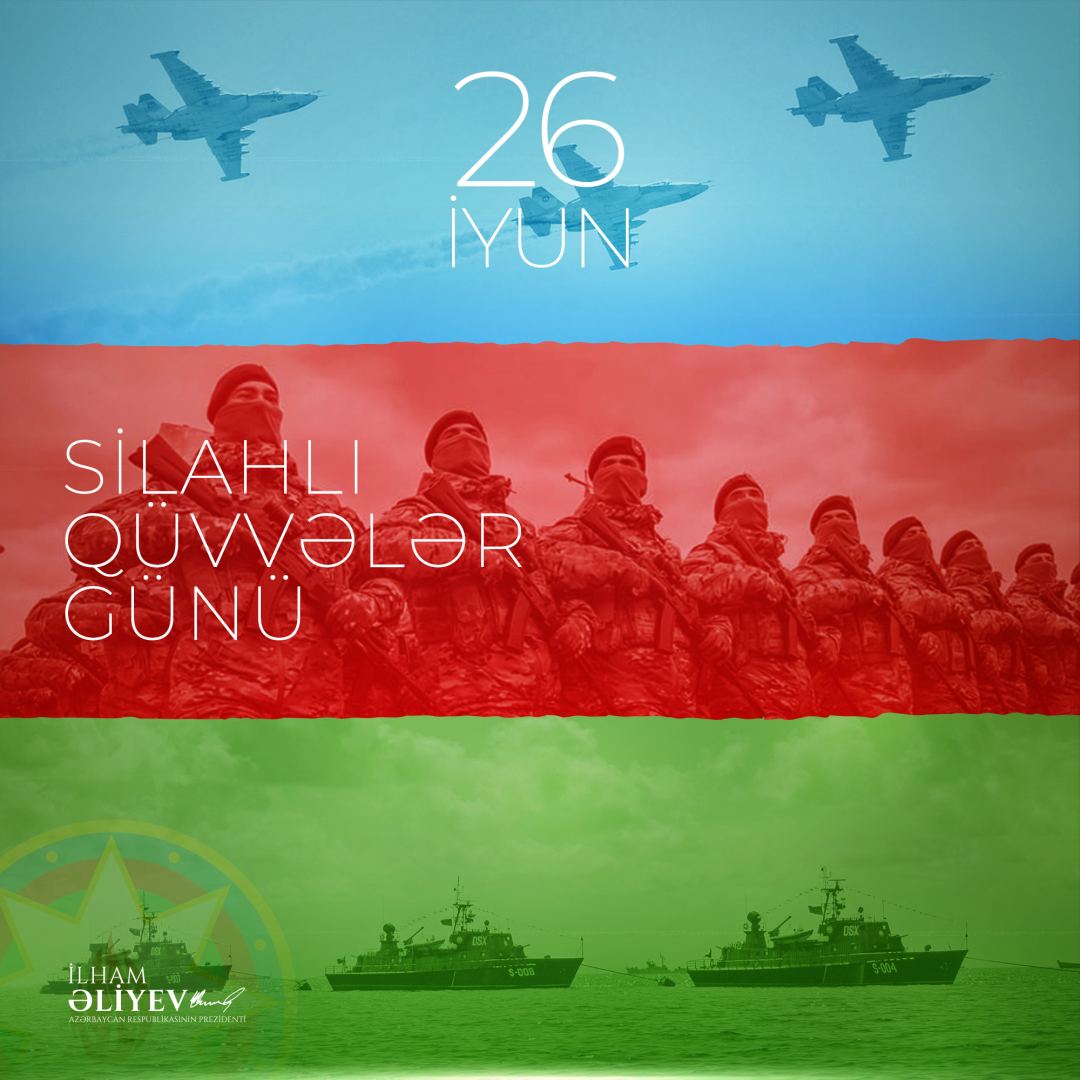 На официальной странице Президента Ильхама Алиева в Facebook размещена публикация по случаю Дня Вооруженных сил (ФОТО)