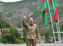 Президент Ильхам Алиев заложил фундамент санатория Истису в Кяльбаджарском районе (ФОТО/ВИДЕО)